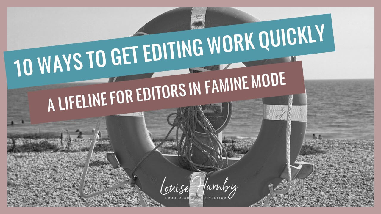 How to get editing work quickly