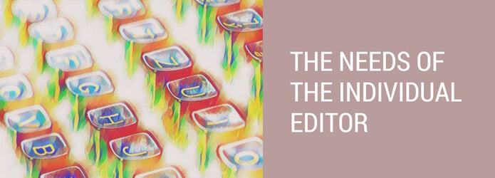Cost of editing: the individual editor