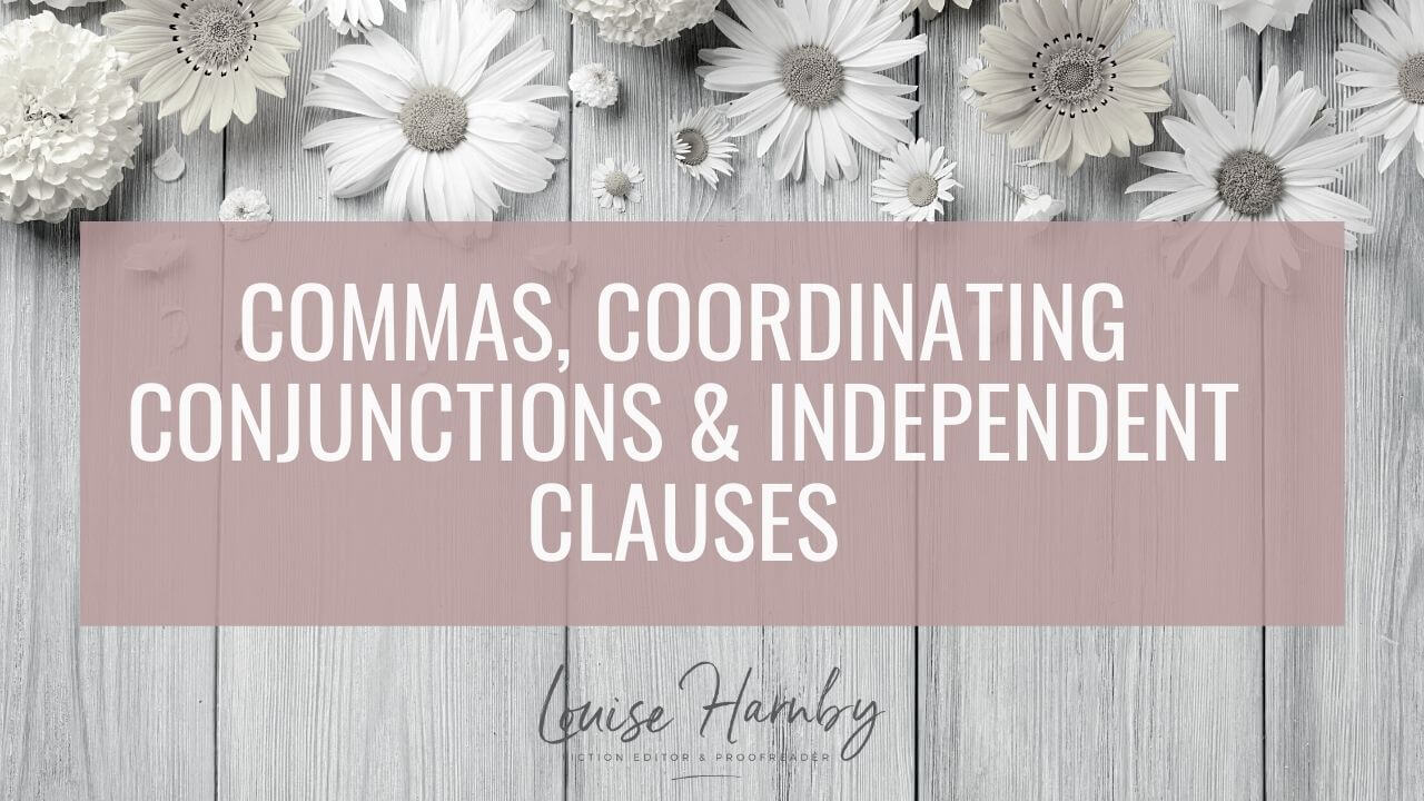 Should I use a comma before coordinating conjunctions and independent clauses in fiction?