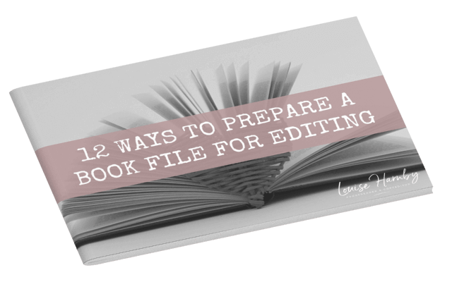 Free booklet: 12 ways to prepare a book file for editing