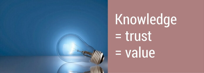 Knowledge, trust and value