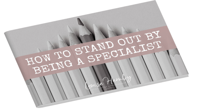 Free booklet: How to stand out by being a specialist