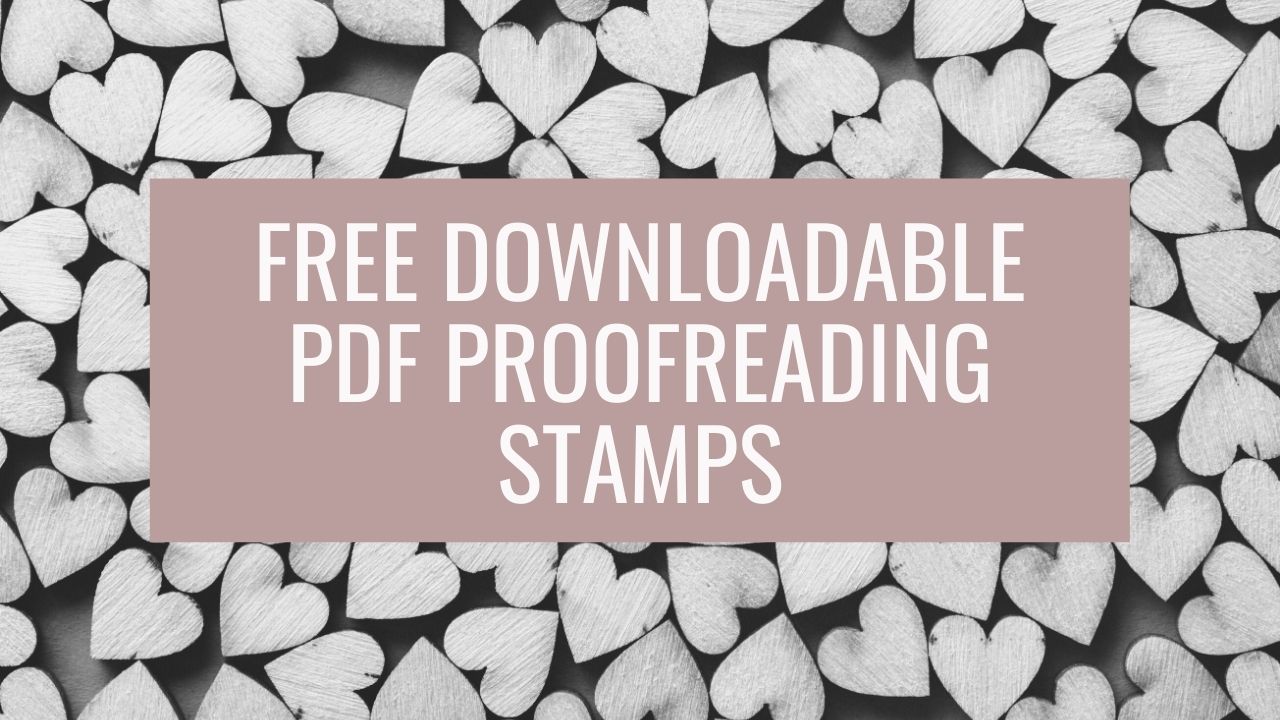 PDF proofreading stamps