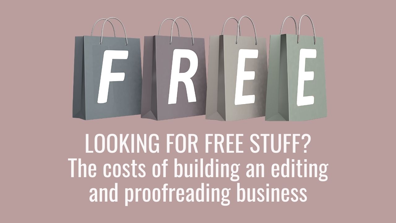 The costs of building an editing and proofreading business