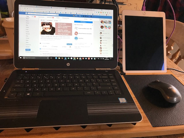 Laptop and iPad