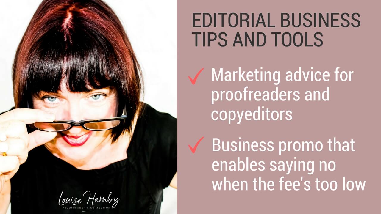 Marketing advice for editors and proofreaders