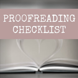 Free proofreading checklist