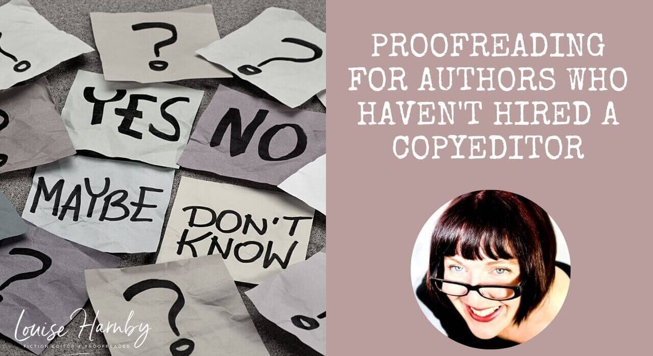Proofreading for self-publishers