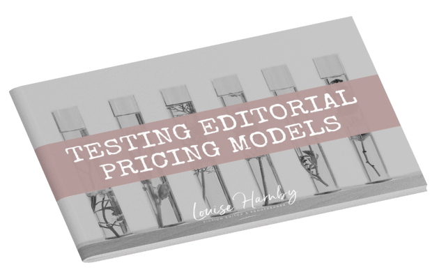 Testing editorial pricing models